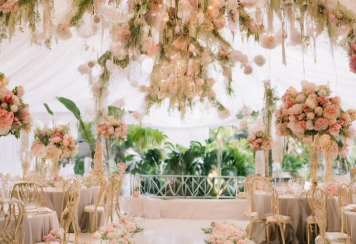 breath taking ceiling treatments and ornaments for lavish weddings